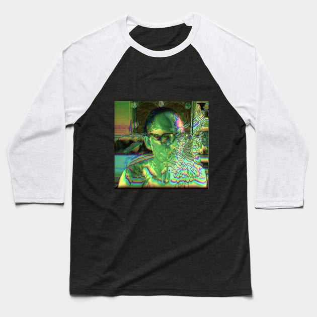 Reaction Diffusion face melt Baseball T-Shirt by andrei_jay